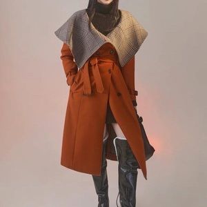Warm orange autumn coat